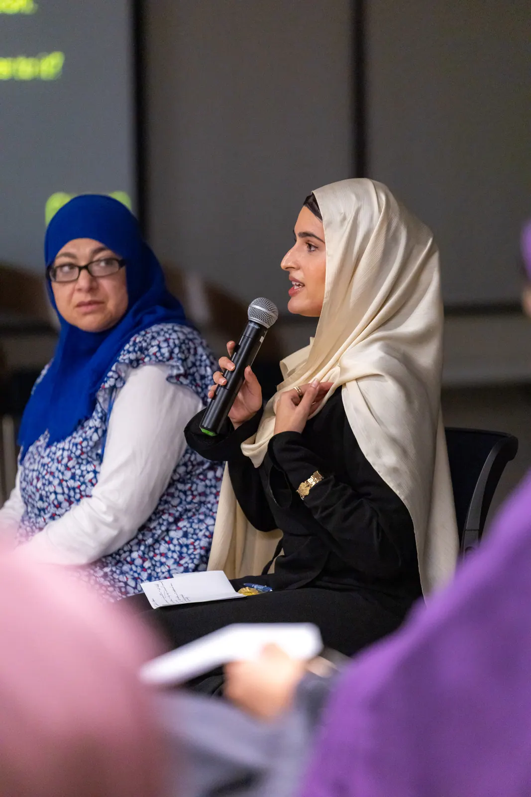 Nuun speaker addressing attendees at a community event