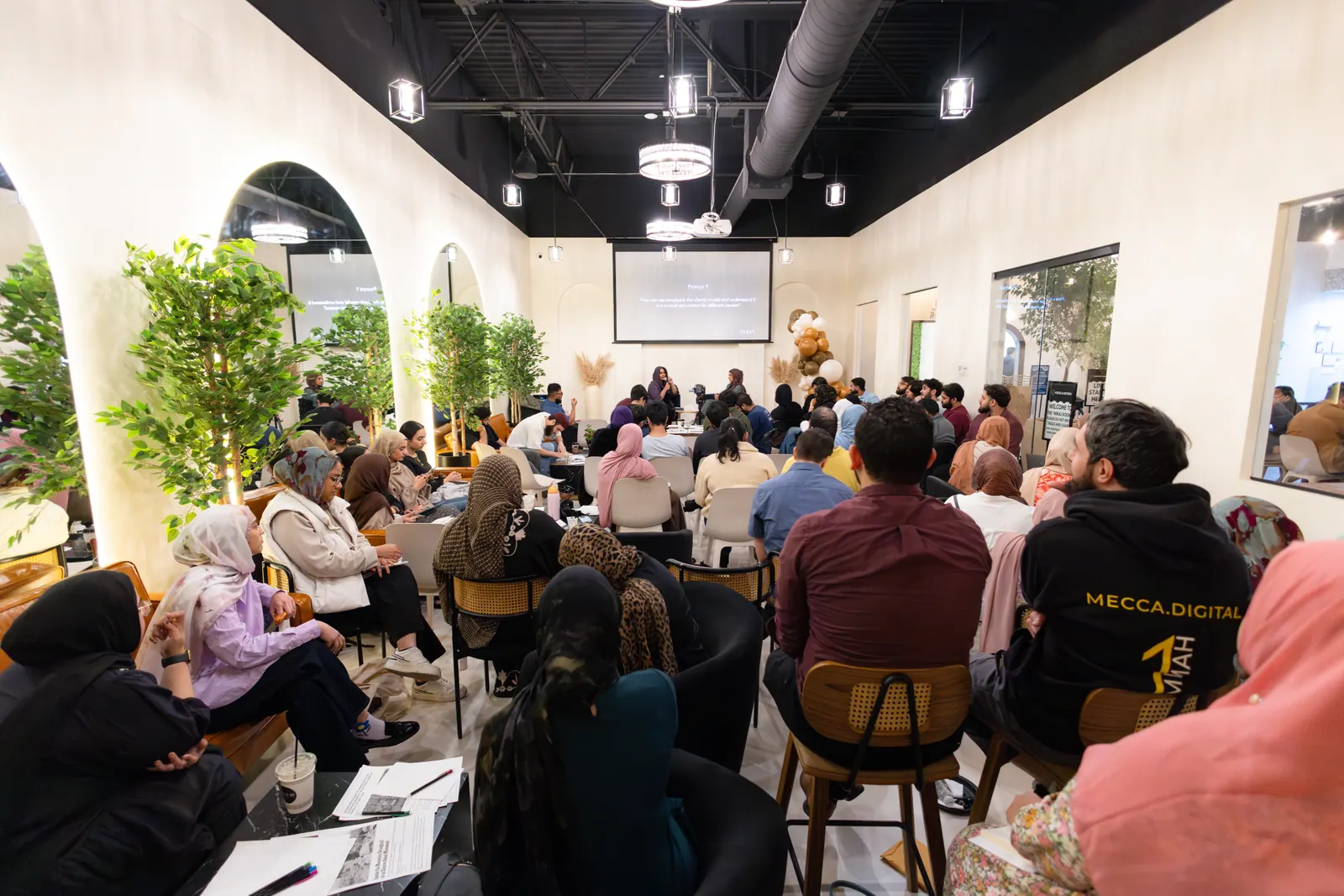 Nuun event room with attendees and a speaker